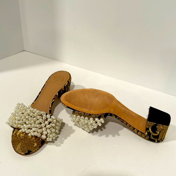 Tory Burch Pearled Strap Sandals - Picture 2 of 4